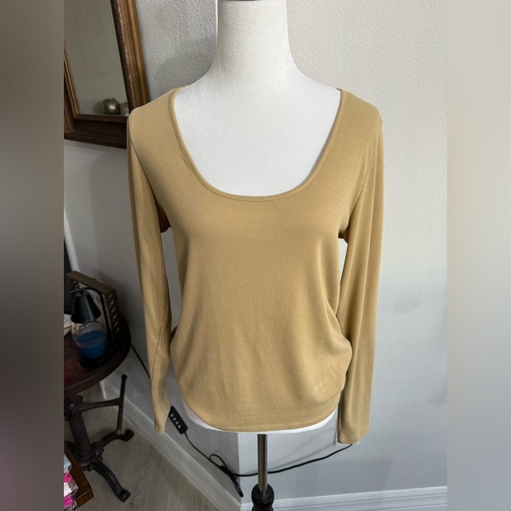 Banana Republic Tan Long Sleeve Top